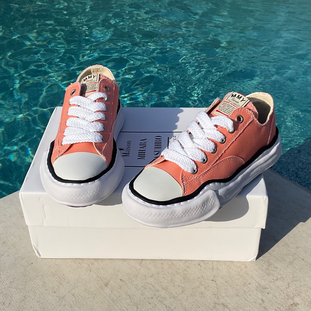 Maison Mihara Yasuhiro Peterson Low OG Sole Canvas Pink New In Box Size 40